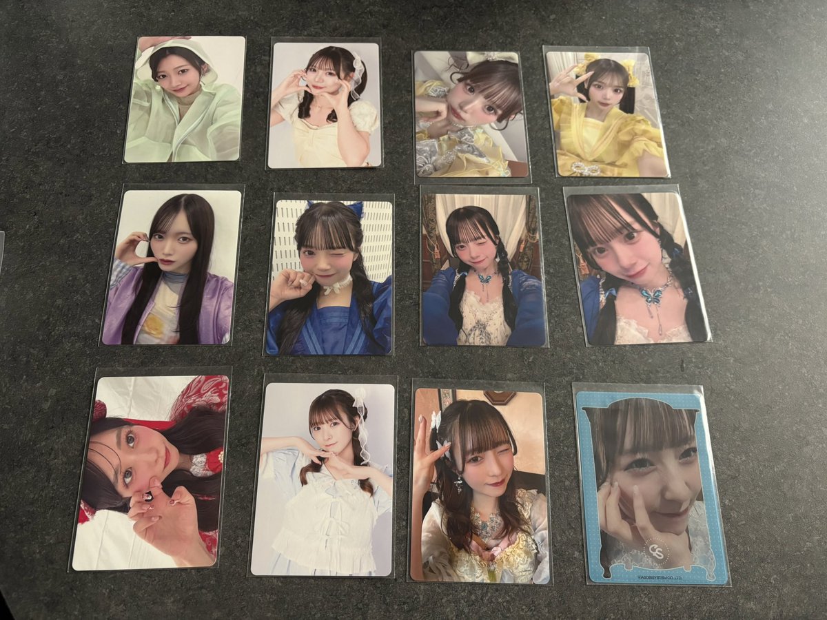dataa1214's tweet photo. グッズ整理のため、お譲り先を探しています。

譲) 画像1枚目、2枚目

求)買取、交換(過去川本トレカ、写真)

買取↓
トレカ200円、クリアトレカ500円
生写真100円、
ポスカ無償提供します。

現地2/9、2/15もしくは郵送(+110円)希望

#きゅーすと交換 
#きゅーすと買取
#きゅーすと譲 
#きゅーすと求 https://t.co/IYiTJTBUGT