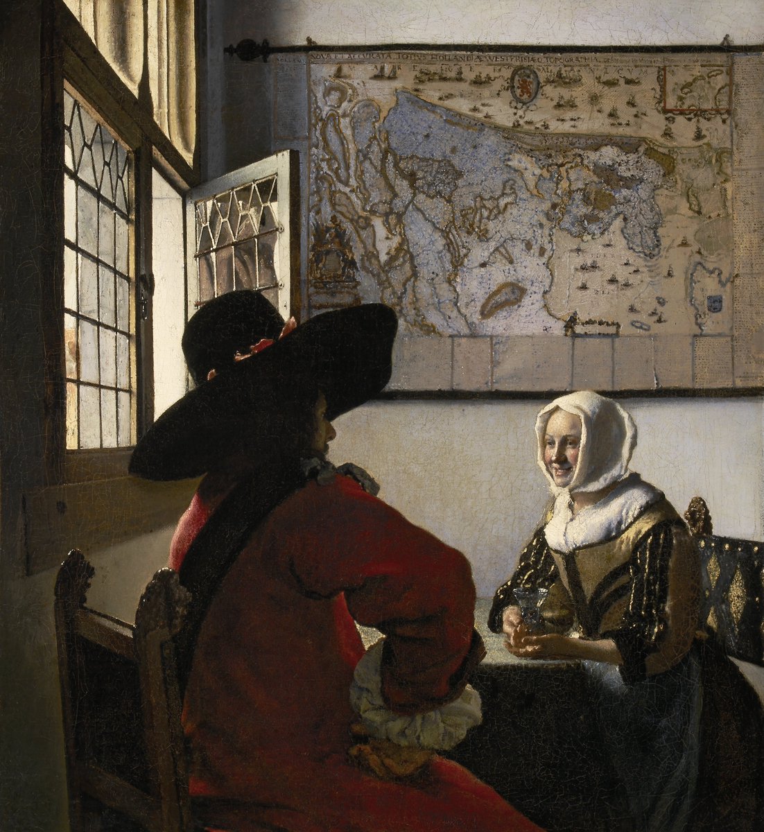 Johannes Vermeer - "Officer and Laughing Girl" (c.1657)