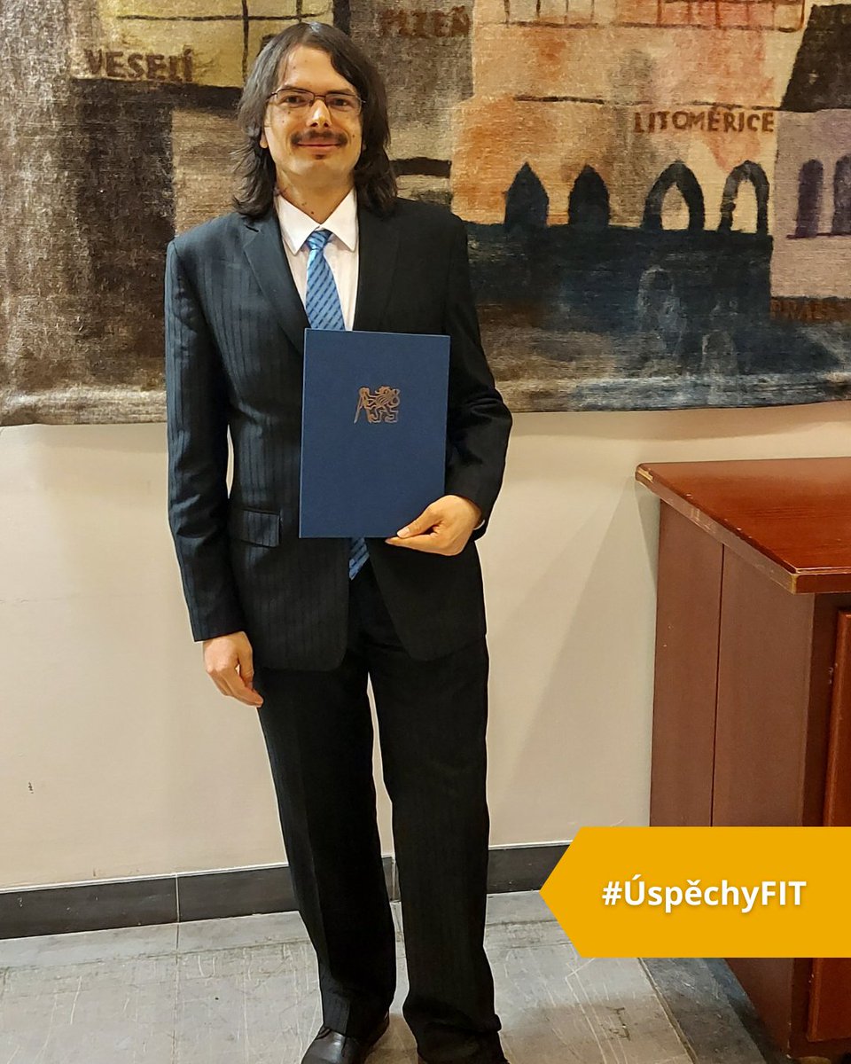 FIT_CTU's tweet image. #UspechyFIT 🙏 Cena Stanislava Hanzla míří za studentem FIT ČVUT

✅ Student #FITČVUT Ing. Martin Rameš získal prestižní Cenu Stanislava Hanzla za vynikající studijní výsledky a významnou vědeckou činnost.

👉 fit.cvut.cz/cs/zivot-na-fi…