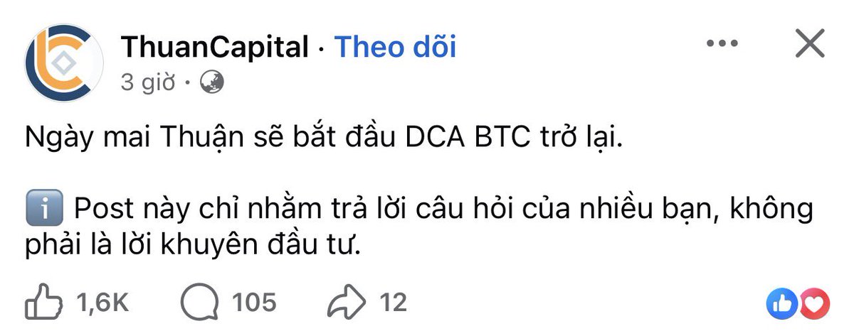 A Thuận nổi tiếng với việc mua cũng trung bình giá, bán cũng trung bình giá

Nếu muốn theo kèo này thì bỏ nút long short ra ❌

Setup mua spot BTC tự động theo chu kì hàng ngày, hàng tuần hoặc hàng tháng ✅