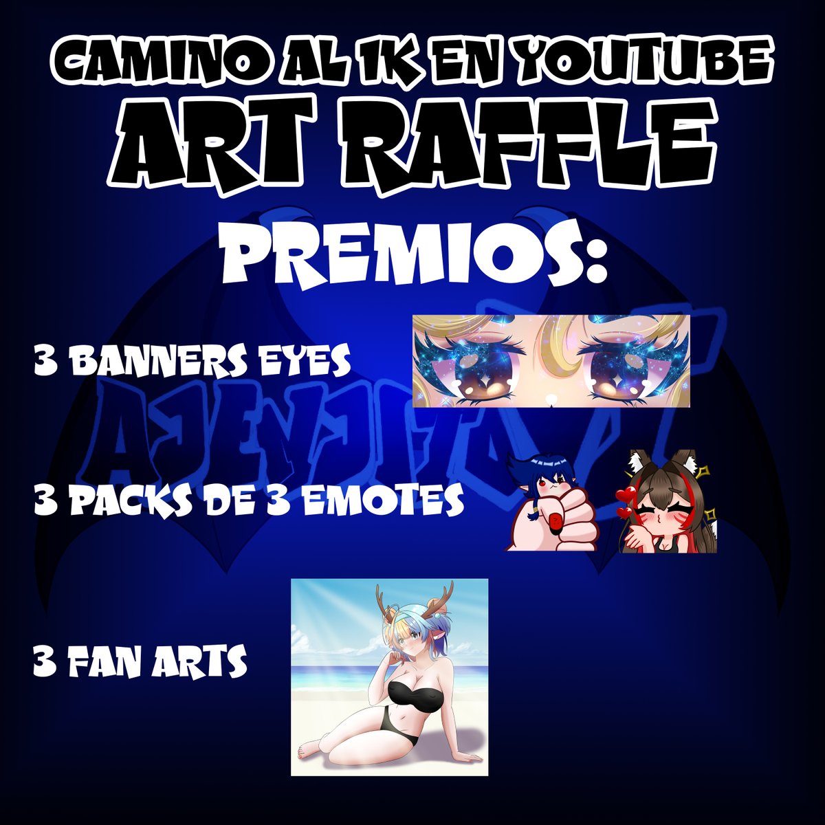 AjenjitoVT's tweet photo. Holis :D
Quería anunciarles que estaré realizando esta dinámica n.n
Para poder llegar a la meta solo es suscribirte a mi canal :B
Apenas se llegue a la meta se realizara el sorteo :3

https://t.co/UGK6BOZ3At https://t.co/Fj4i9fZy2u