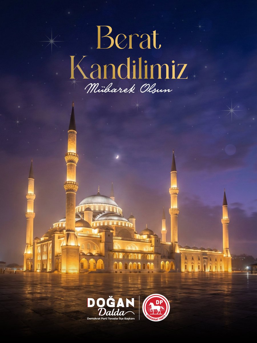 Affın, rahmetin ve umutların gecesi…
Berat Kandili’nin kalplerimize ferahlık, yarınlarımıza hayır getirmesini diliyorum.
Kandilimiz mübarek olsun. 🤲🌙