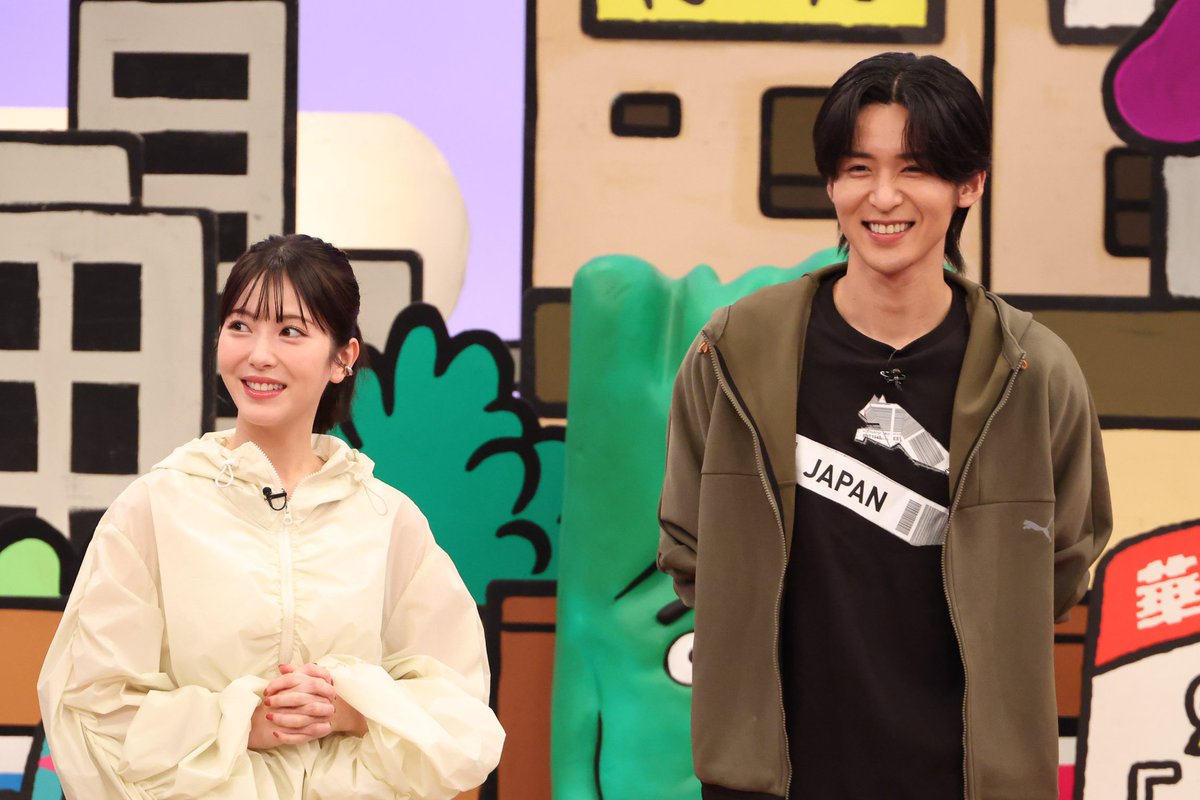 mezamashimedia's tweet photo. 本日22時～『火曜は全力！華大さんと千鳥くん』

浜辺美波さん、 Snow Man・目黒蓮さんが
スパイ企画に参戦！

目黒さんの謎ポーズに
大悟さん「スーパーアイドルがなんで？」

▶️https://t.co/m14HJxLujl

@hanadai_chidori https://t.co/GWMvBmIZVq
