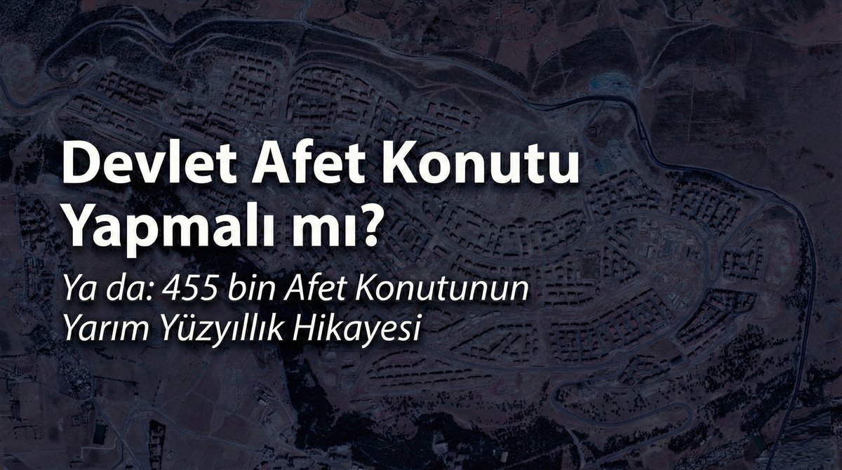 . <a href="/SerifSuveydan/">Şerif Süveydan</a> bu yazısında; Türkiye’de devletin afet sonrası konut üretme politikasını tarihsel örnekler, uluslararası karşılaştırmalar ve yakın tarihli depremler üzerinden sorgulayarak bu modelin sınırlarını ve yarattığı sorunları ele alıyor.
arkitera.com/gorus/devlet-a…