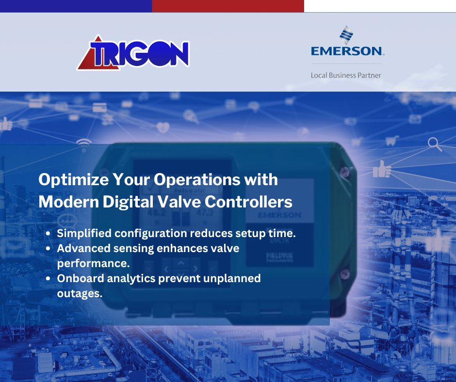 TMIC1983's tweet photo. 📈 Discover the latest in digital valve controllers! Simplified configuration, advanced sensing, and onboard analytics keep your operations running smoothly. Learn more from this blog by Ken Hall!

Discover here:
https://t.co/NT9fHQUW12

#IndustrialAutomation #ValveControl https://t.co/cRaibLzYgR