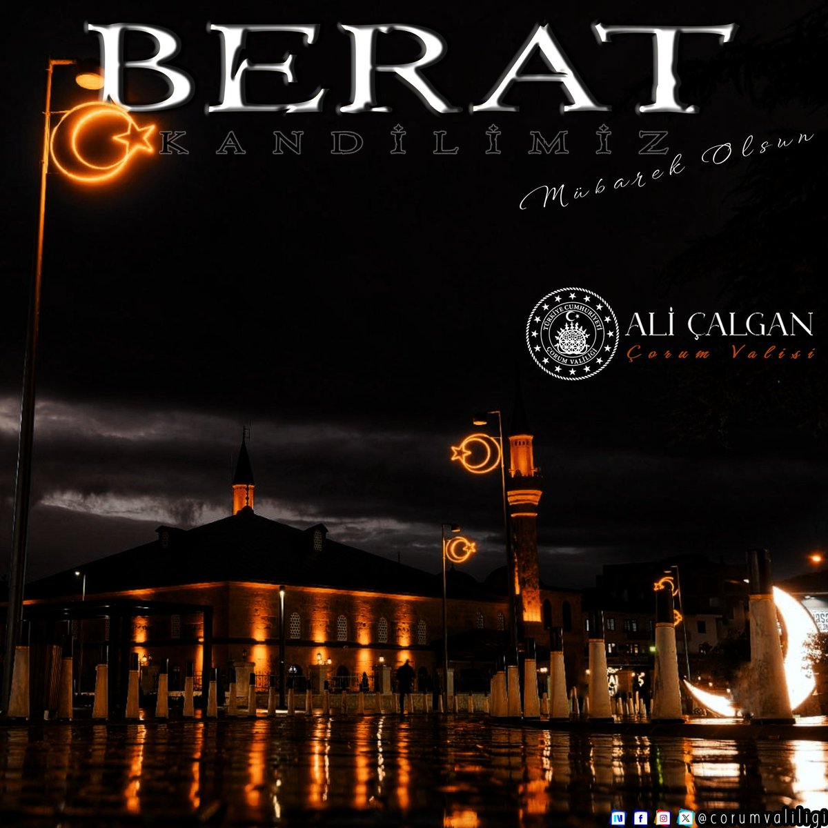 Günahların bağışlandığı, duaların kabul olduğu, gönüllerin aydınlandığı bu mübarek gecede, Allah’ın rahmeti üzerimize olsun. Berat Kandilimiz hayırlara vesile olsun.