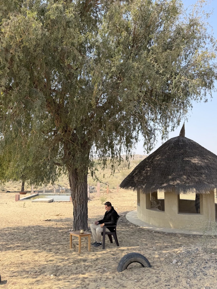 थार क्षेत्र की विषम परिस्थितियों ने यहाँ के वासिंदों को मजबूत दृढ़शक्ति प्रदान की है। इस शुष्क क्षेत्र में हमारे पूर्वजों ने अनेक संघर्षों से ना केवल यहाँ की वनस्पति को सहेजने का कार्य किया बल्कि इन पेड़-पौधों को ईश्वरीय दर्जा देकर इनके लिए अपना सर्वस्व समर्पित किया है। 

भौतिक