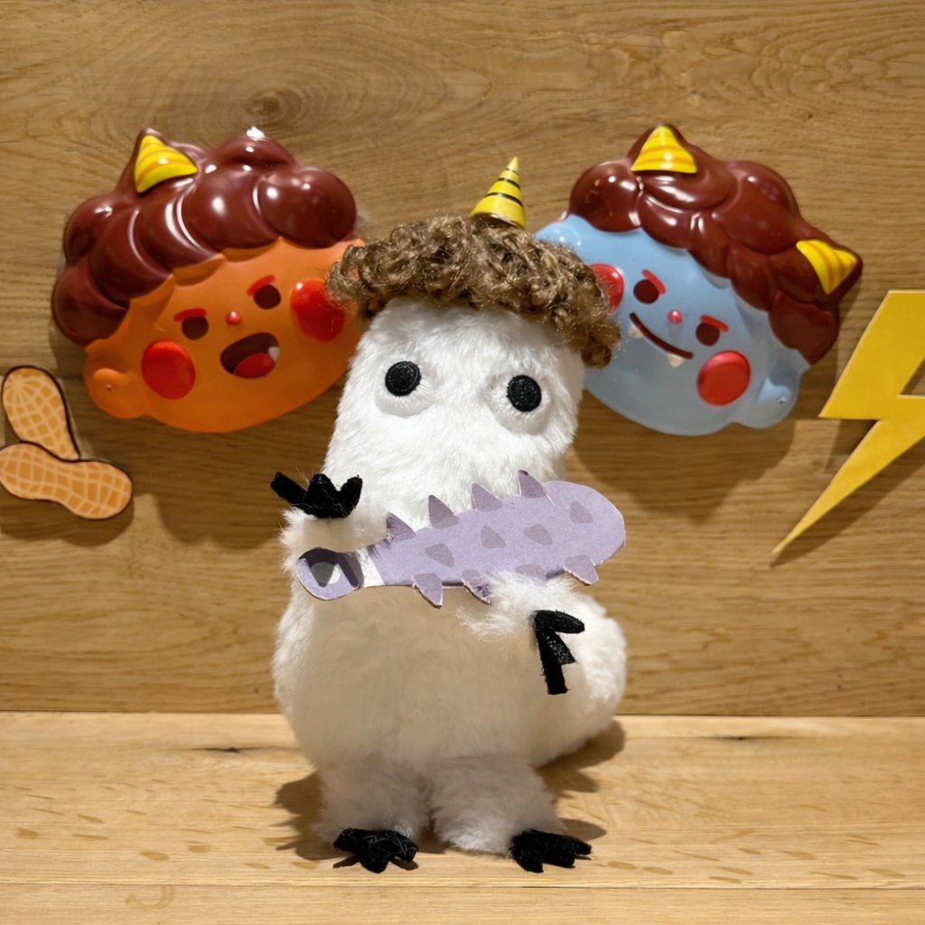 オニムシ👹
#フデムシ #節分 #とんがり帽子のアトリエ #WitchHatAtelier