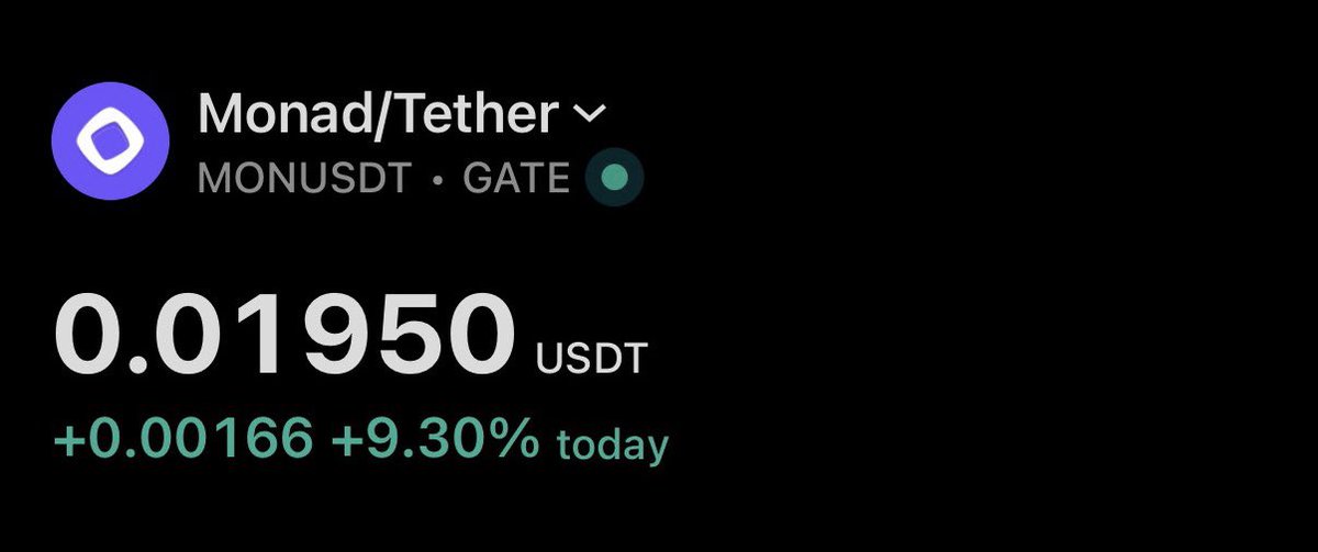 matteodotsui's tweet photo. Damn $MON pulling a +9% while whole market dying 😳📈 https://t.co/9zZ9PjEMEj