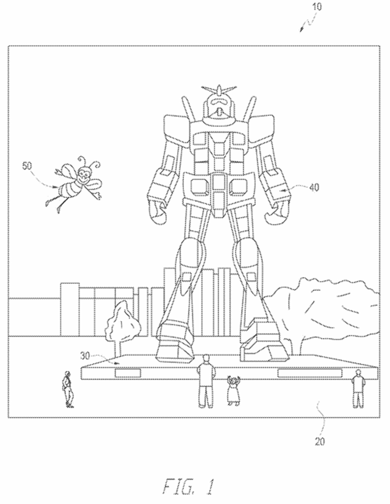 Patent_Go's tweet photo. This patent suddenly woke me up! 🤖

In this patent regarding an AR Head-Mounted Display, the engineers actually drew the Gundam as the test target to demonstrate how virtual images (the bee) appear against a "complex real-world background."

#Patent #Gundam #AttorneyLife https://t.co/g8x9aJqwuQ