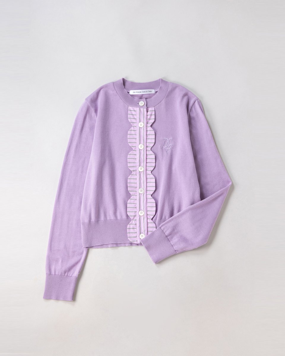 JaneMarple_stmm's tweet image. 2026 SPRING&amp;amp;SUMMER 1ST COLLECTION
「Beloved staples」

5003
LS cotton stripe relief cardigan
LSコットン ストライプレリーフカーディガン
color: lavender×pink / navy×sky blue
¥32,450

#janemarple #janemarpledanslesalon #cardigan #stripes #ジェーンマープル