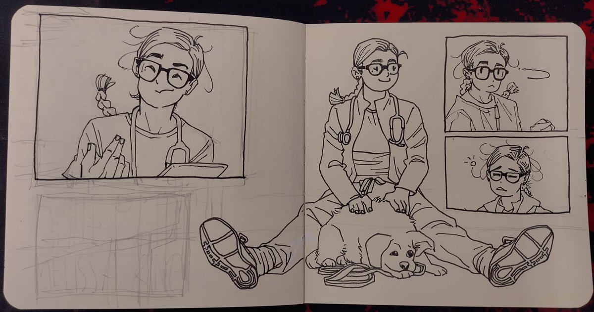 การหาวาดช่วงเที่ยง ก็จะค่อยๆ วาด ค่อยๆ เติม ไม่เน้นเร็ว แต่เน้นให้ได้วาดนิดๆ หน่อยๆ ไม่ขาดมือ
#thepitt #melking