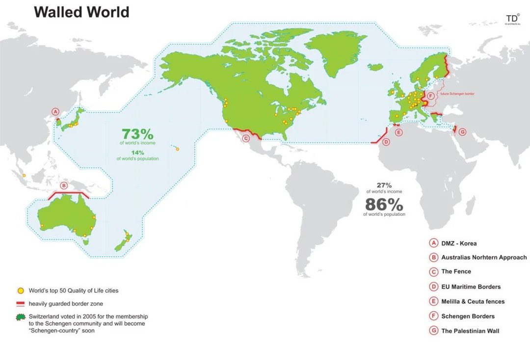 ravihanda's tweet image. Get out of India. 

Opportunity lives behind walls.