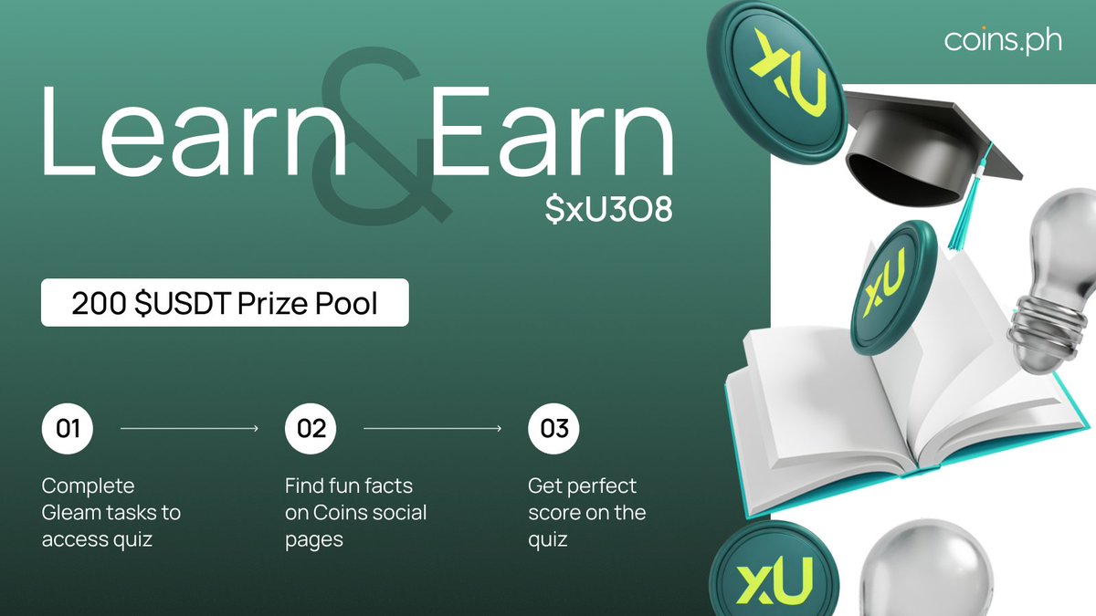 We’ve got another Learn &amp; Earn for you this week, and this time we’ve got <a href="/uranium_io/">XU3O8</a> $xU3O8 in the mix! 

💰 200 $USDT (₱11,700+) prize pool 
💸 16 winners will get 12.5 $USDT (~₱730) each! 

How to join: 
1️⃣ Complete Gleam tasks 👉 bit.ly/4qZYbnc 
2️⃣ Comment “Done”