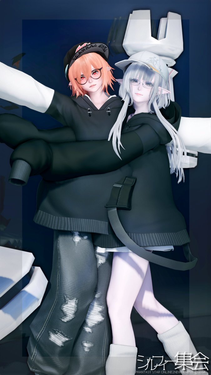 Terumi6666's tweet image. ペアはこっちらです!　ペアだけタグけお許しを😓
みんなのシルフィーどれも上手で凄い．．．
#シルフィー集会