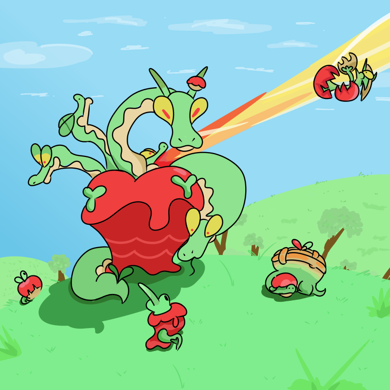 564Meap's tweet photo. To expand my Pokémon drawing horizons, I used RNG from 1-1025 &amp; ended up hitting Hydrapple! May try to continue this to push myself to draw more .3. https://t.co/S6OCX4jtUt