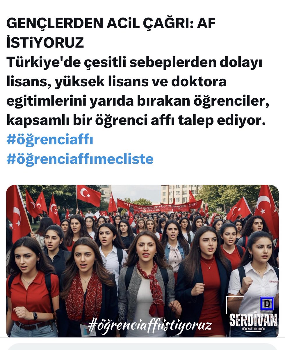 <a href="/tcbestepe/">T.C. Cumhurbaşkanlığı</a> <a href="/RTErdogan/">Recep Tayyip Erdoğan</a> SN.CUMHURBAŞKANIM,
GENÇLERİN SESİNİ DUYUN LÜTFEN🇹🇷
BİR DÖNEM DAHA KAYBETMEK İSTEMİYORUZ.
2026 BAHAR DÖNEMİNDE HASTAHANEMİZDE KAMPÜSÜMÜZDE OLMAK İSTİYORUZ🇹🇷
ACİL #öğrenciaffı