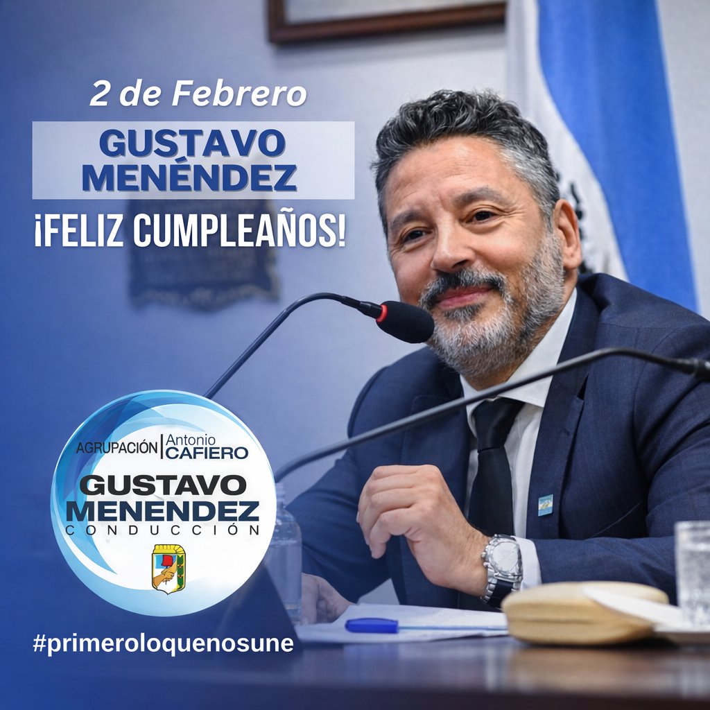 ¡Feliz Cumpleaños Gustavo Menéndez!