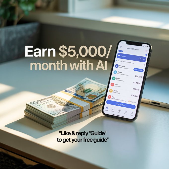 Nishan_011's tweet image. Earn $5,000/month posting AI content on X, IG &amp;amp; LinkedIn 📱
Just 1 hour/day + free AI tools. No experience needed.

Get my FREE guide:
1️⃣ Follow me
2️⃣ Like ❤️
3️⃣ Reply “Guide”

(I’ll DM it to you)