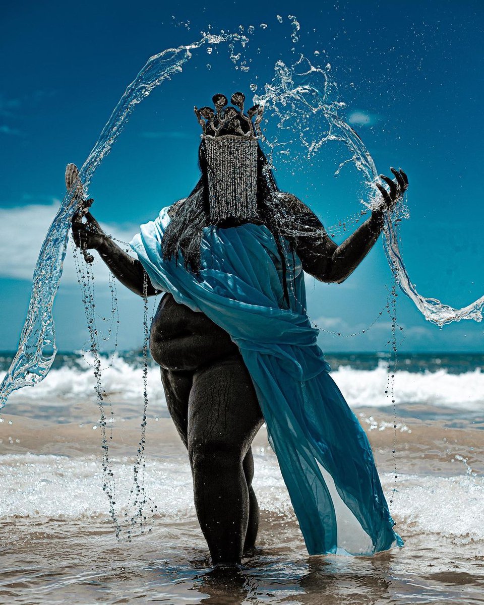 OrixaEncantado's tweet image. IEMANJÁ É UMA DEUSA PRETA, VOCÊ SABIA ?