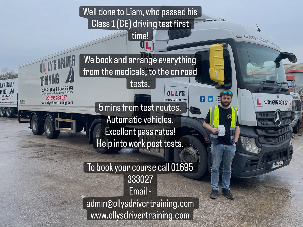 Olly's HGV & PCV Driver Training Ltd tweet media