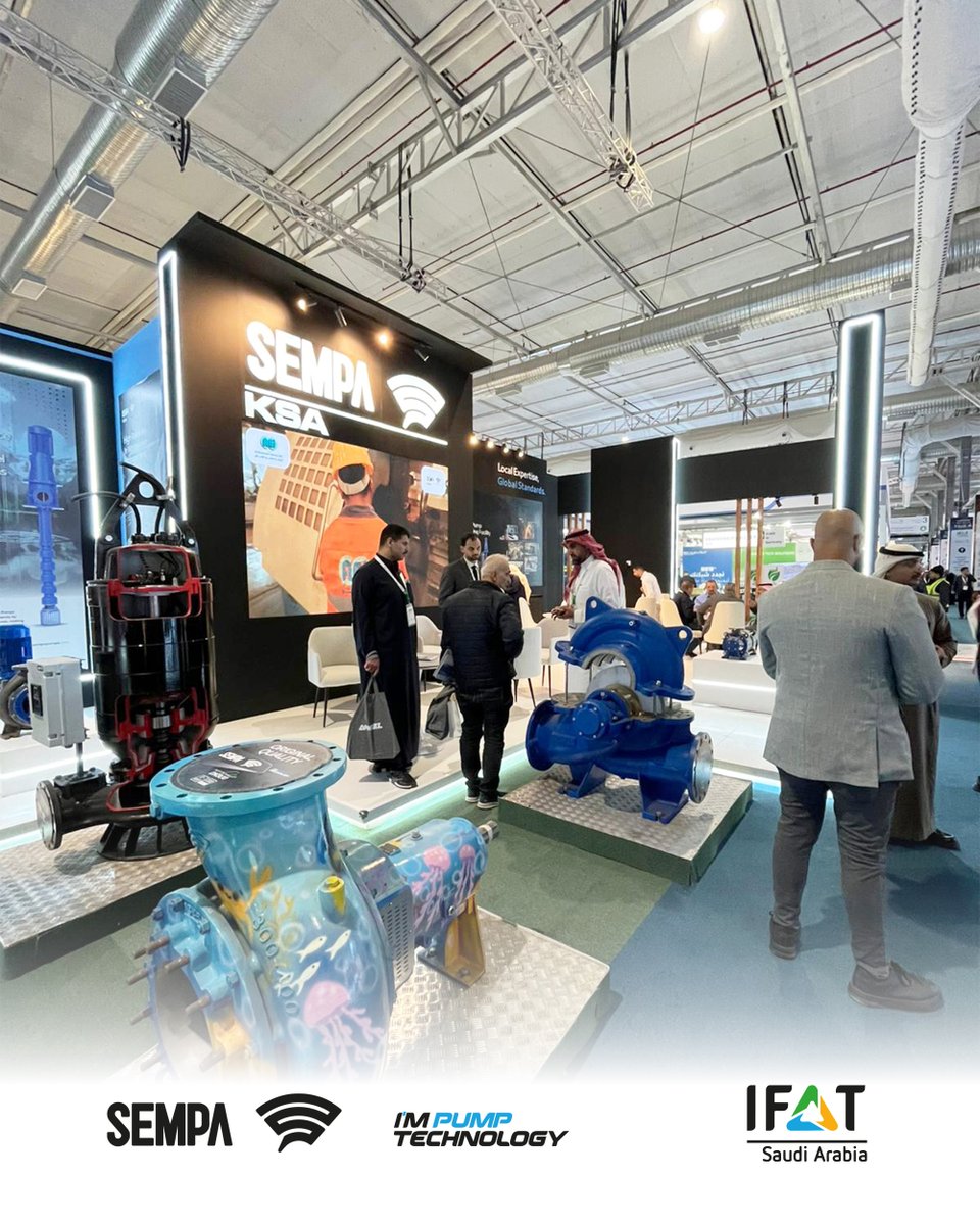 sempapump's tweet photo. 🇬🇧 Sempa Pump and SempaKSA participated in the IFAT Saudi Arabia, held in Saudi Arabia Riyadh, between 26-28 January, 2026.

https://t.co/uuj9smaeoh

#Sempa #Pump #Impumptechnology #IFAT #KSA #Water #Waste #Pumpsystems #SempaKSA https://t.co/WEeqt7resM