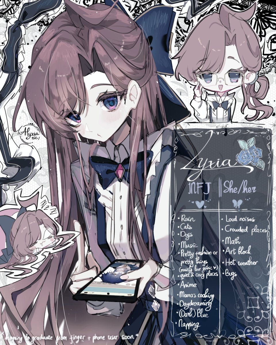 Meet my sona ⋆. 𐙚 ˚💙