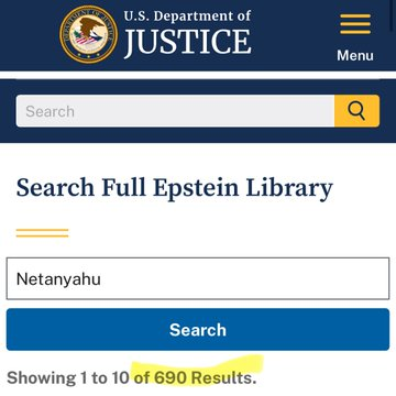 Alcesarlosuyo's tweet image. 🚨 ÚLTIMA HORA: El líder de Israel, Netanyahu, es mencionado 690 VECES en los archivos de Epstein.  Los judíos intentaron MENTIR y decir que él no estaba allí.  Vuelve a publicar esto. Es hora de exponerlo todo.
