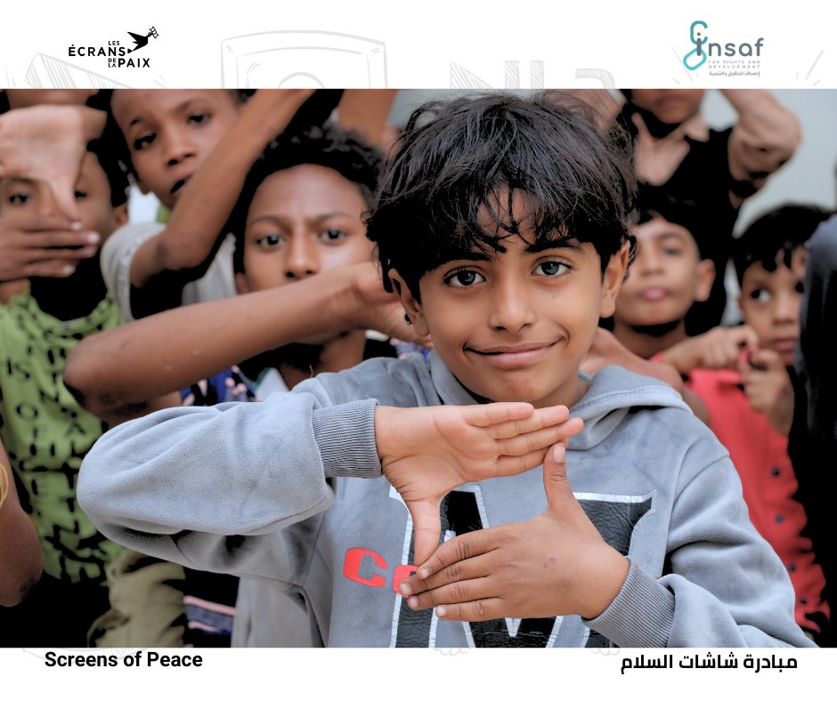 Insafyemen's tweet photo. The Screens of Peaceinitiative seeks to create #Safe_Spaces for entertainment, promote #Social_Inclusion, support civil society efforts in #Child_Protection, and provide positive alternatives to unsafe #Digital_Content.

From the activities of the #Screens_of_Peace_Initiativefor children in Al-Sharqiya neighbourhood, Dar Saad District, implemented by Insaf Center for Rights and Development in the districts of #AdenGovernorate #Yemen.