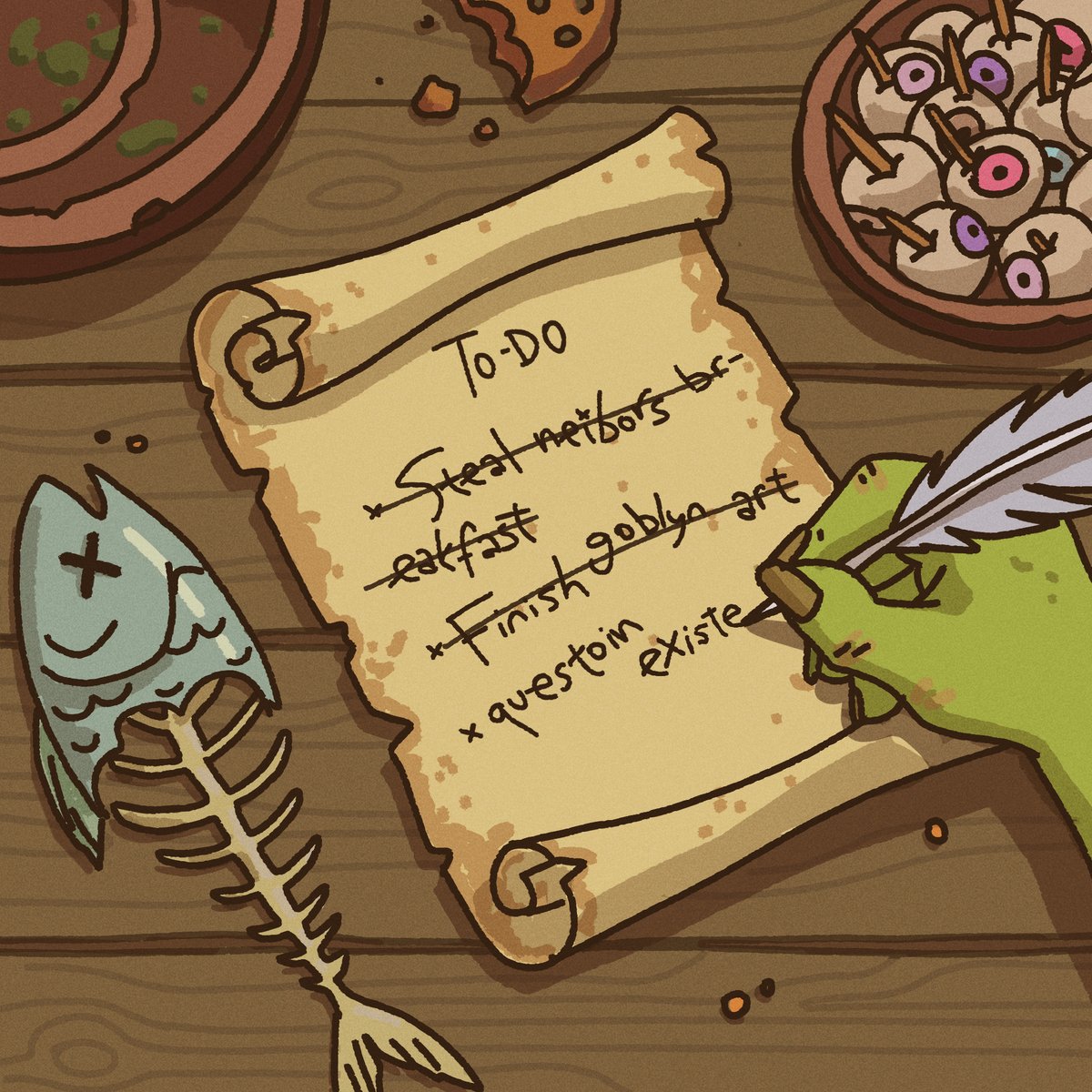 magicburp's tweet image. art is done! 
82 days left for invasion
who's on the boat? drop a 🧌 below