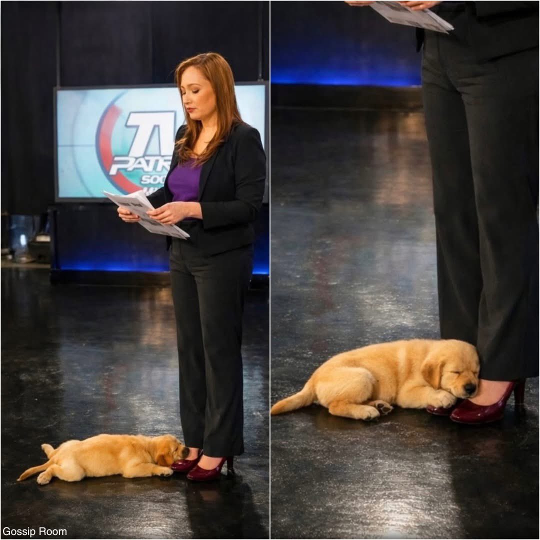 GossipRoomOff's tweet photo. 🚨 Melanie Severino, une journaliste de télévision philippine, a dû emmener son chien au travail, faute de solution pour le faire garder.

Lors du journal télévisé en direct, elle a soigneusement caché l’animal à ses pieds pendant toute la durée du reportage, afin de rester professionnelle à l’antenne.

La scène, révélée après coup, a ému de nombreux téléspectateurs, saluant à la fois son sens des responsabilités et son amour pour son chien. 🐶❤️ (via People)