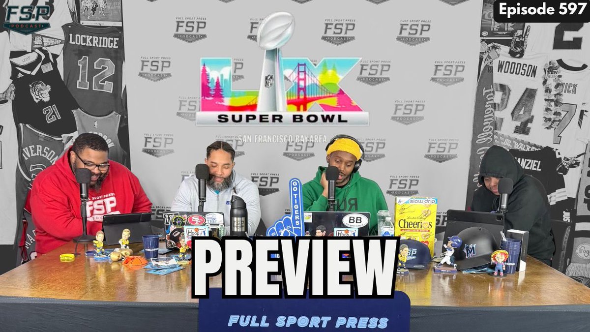 NEW @FULLSPORTPRESS EPISODE ALERT🚨: Super Bowl LX Preview Show  #TELLAFRIEND

Episode 597 🔗 : linktr.ee/Fullsportpress