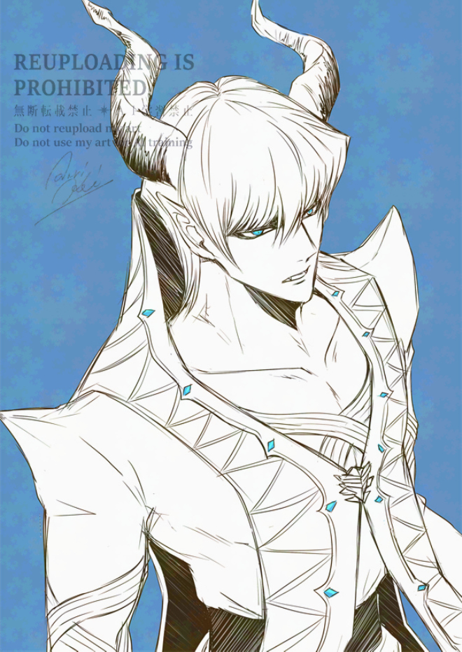 ANR_HRZN's tweet photo. 魔族パロも時々描きたくなるよね
＃海馬くんrkgk https://t.co/hteDgtjdHC