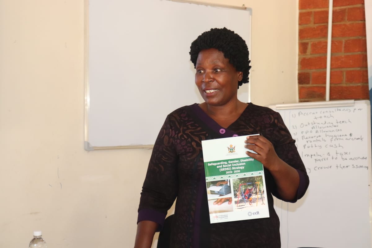 TorerayiMoyo's tweet photo. I am delighted to share that the Ministry of Primary and Secondary Education is actively engaging our Tech Working Group to present the Safeguarding & Gender Equity, Disability & Social Inclusion (GEDSI) Strategy. This comprehensive strategy, developed with invaluable support from our longstanding partner, the Education Development Trust (EDT) marks a pivotal advancement in our ongoing efforts to foster safe, equitable, and truly inclusive education environments for every learner in Zimbabwe.  

By strengthening robust learner protection mechanisms, championing gender equity, ensuring meaningful inclusion for learners with disabilities, and promoting broader social inclusion we are upholding our core commitment to leave no child behind. This aligns seamlessly with our Heritage-Based Curriculum, the principles of Unhu/Ubuntu, and national development priorities.  We extend our sincere gratitude to Education Development Trust 
for their continued collaboration and technical expertise in realizing this vision. Together with all stakeholders, we remain resolute in building a modern, inclusive Education System that empowers every child to reach their full potential.