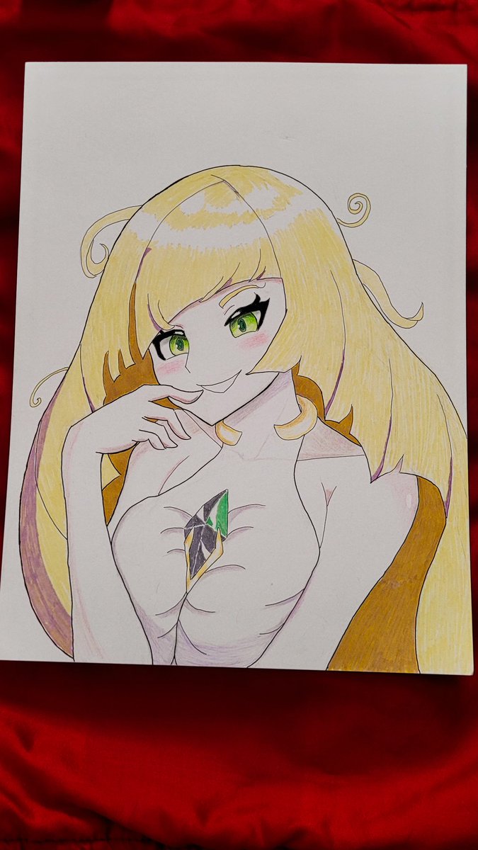 Slentay's tweet photo. Portrait of Lusamine ❤️❤️❤️
#coloredpencils #marker #art #animeart #pokemon https://t.co/5Yr0r3W7Qj
