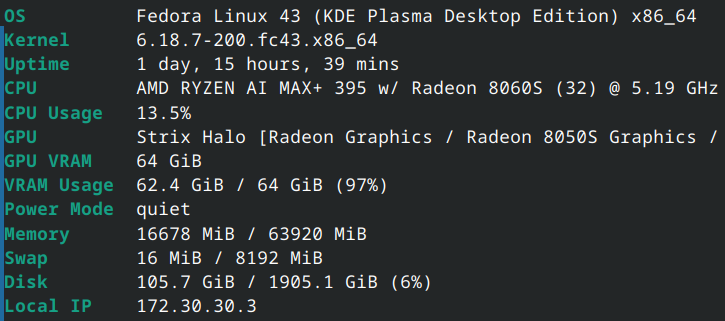 Spent the weekend getting my workstation rebuilt. A few claude-code sessions and also manually running jobs with local inference to get reports. Good start to monday: 173 files changed, 3798 insertions(+), 30941 deletions(-)