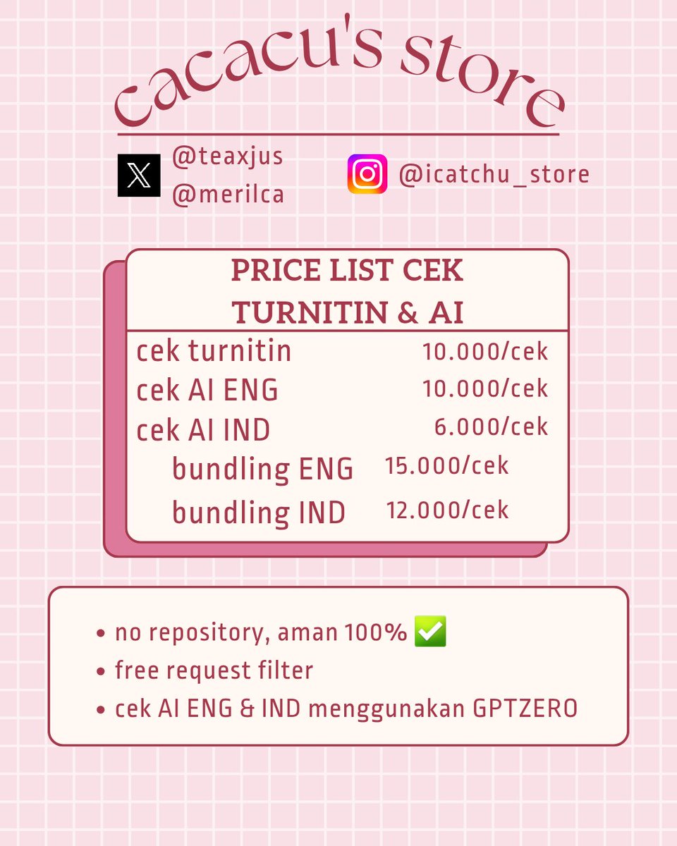 cacu|order by wa/tele! tweet media
