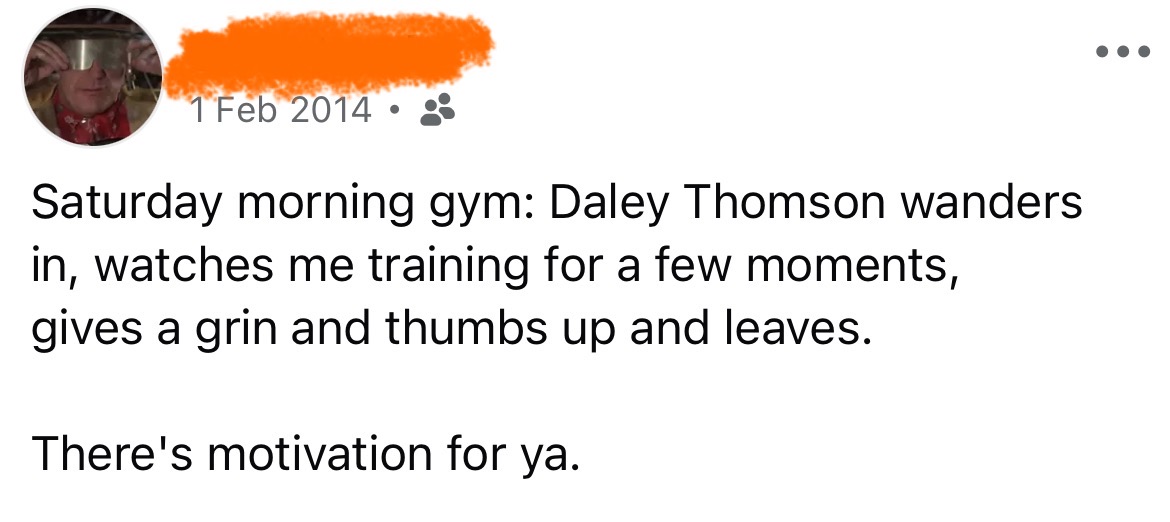 FB Memories reminding me of when I used to train properly