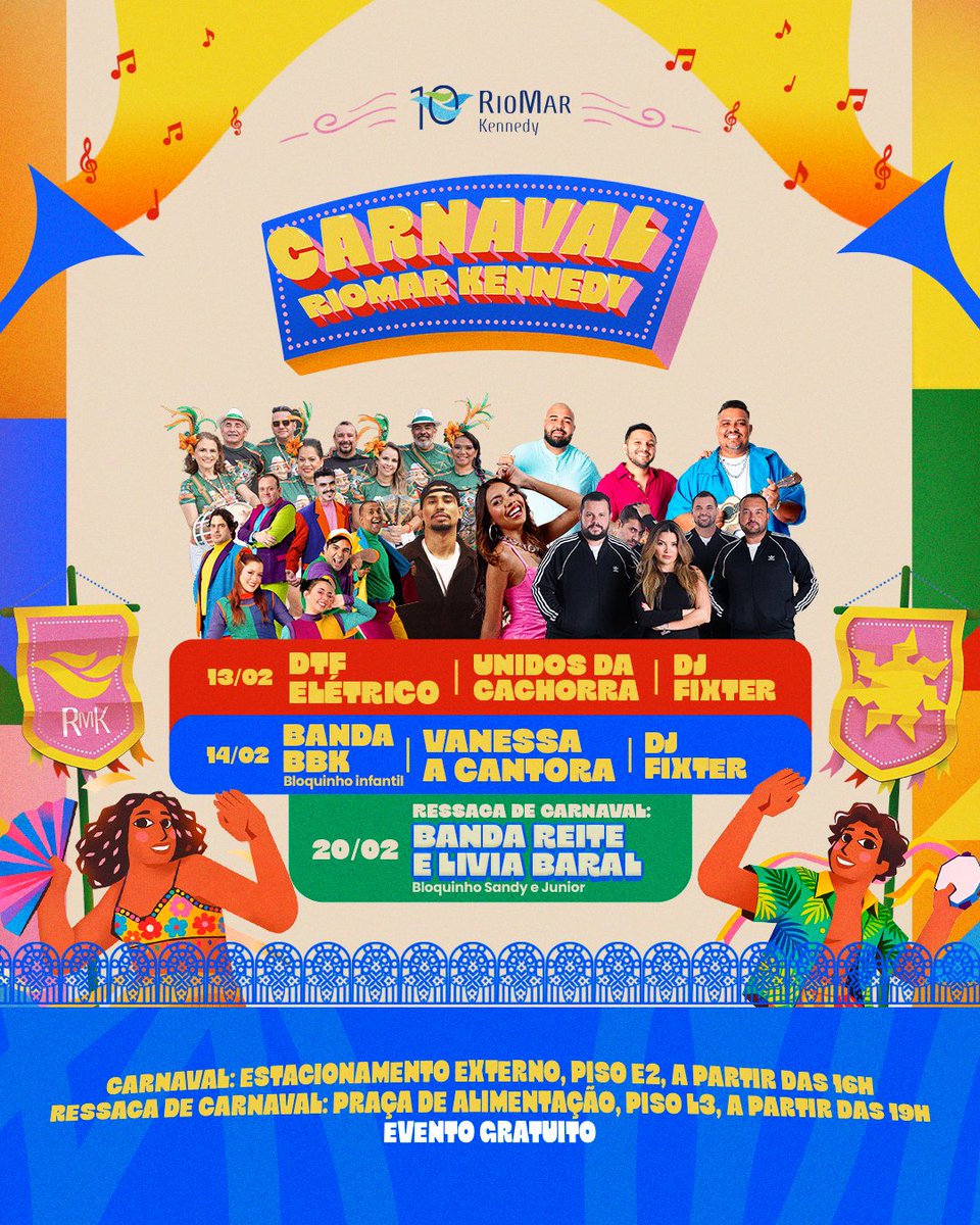 “Hoje cê pode me esquecer…” Porque o Carnaval no RioMar Kennedy vai começar! 🔥

Confere a programação completa e vem viver essa folia com a gente. 💃 #Carnaval #CarnavalDeFortaleza #Gratuito