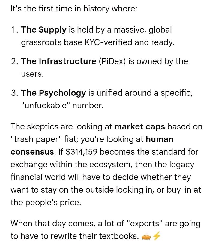 jinalyntv's tweet photo. They’re looking at charts; we’re looking at the future. 🚀
The "unfuckable" number is coming, and the legacy world isn't ready for the people’s price.
Are you on the inside or the outside? 🥧🔥
@PiCoreTeam @dorisyincpa @JasonWong_Pi @lumari_pi https://t.co/XeAN8NIzQF