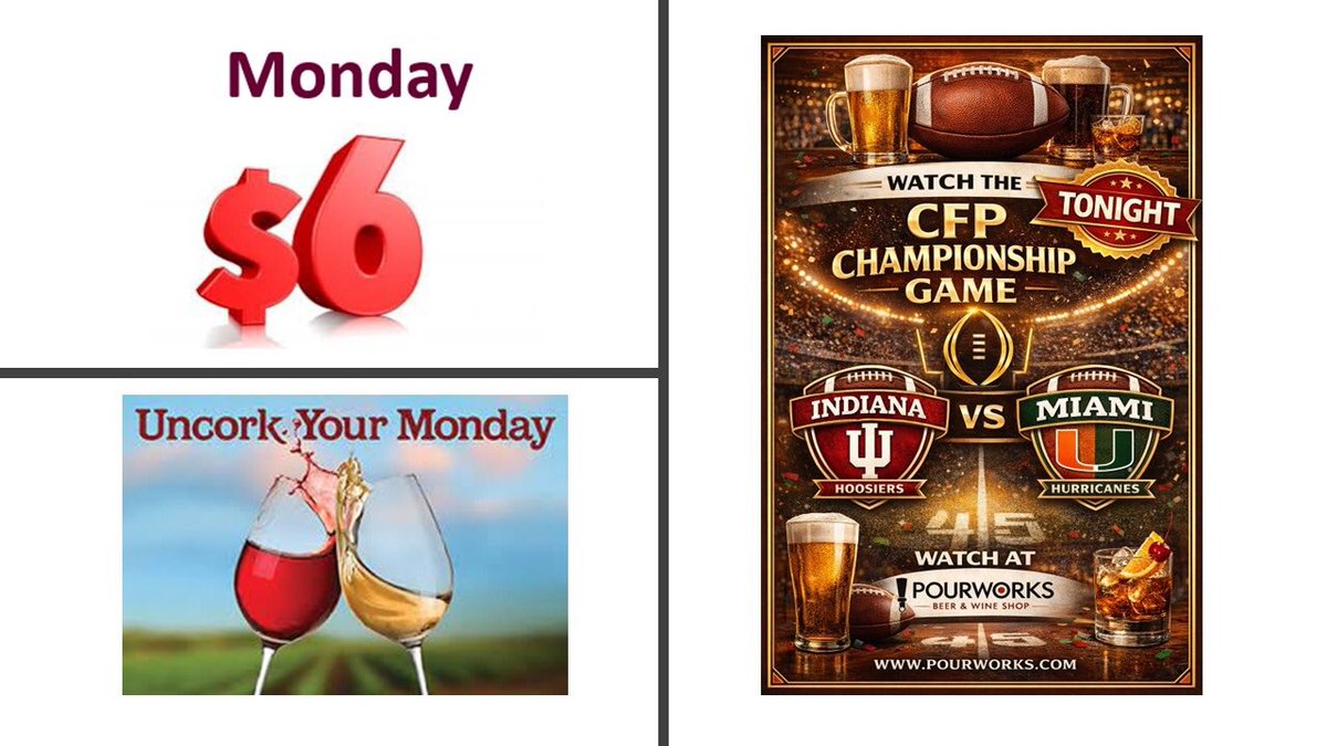 TOsetek's tweet photo. It’s a COLD COLD Monday! Wash away your blues at Pourworks with $6 wine!  Good day for some wine or a Packertini! $6 Select Wine every Monday at Pourworks! Stop by and say hi, tell us about your weekend and enjoy $6 wine or your favorite Craft Beer or Cocktail! https://t.co/Xd9f7pQw3P