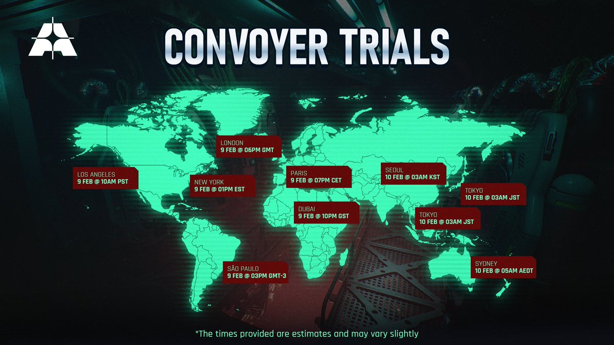 AscendantGame's tweet image. 4 days left for the Convoyer Trials Demo: 9–16 Feb! 🥳

Sign up here register.ascendant.com
Help unlock rewards for everyone, request access on Steam, wishlist, and squad up!

#ASCENDANT #Demo #FPS