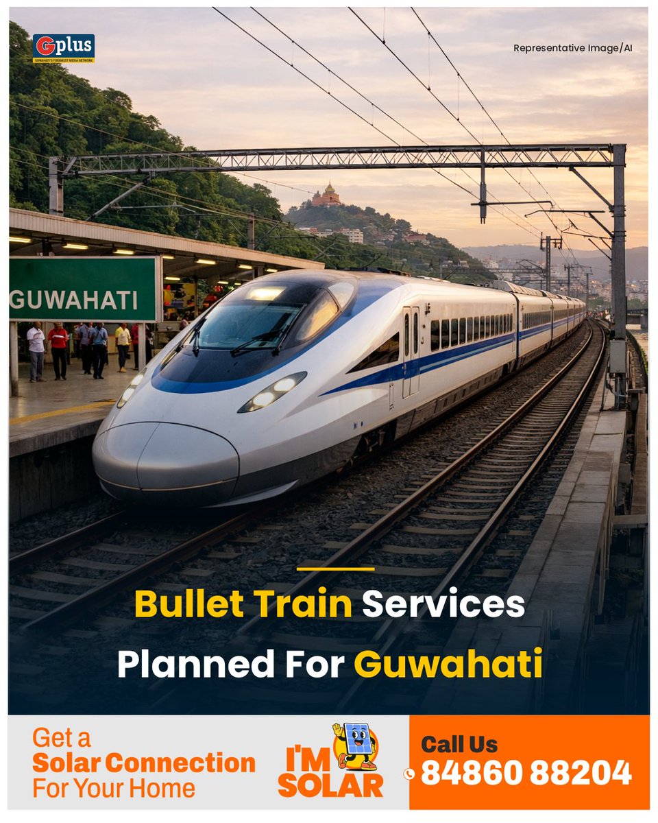 guwahatiplus's tweet image. NEWS | Union Railways Minister Ashwini Vaishnaw on February 2 said that the upcoming Bullet Train corridor running from #Varanasi to #Siliguri via Patna will be extended towards #Guwahati in the future. 

Read: guwahatiplus.com/guwahati/plans…

@AshwiniVaishnaw #bullettrain