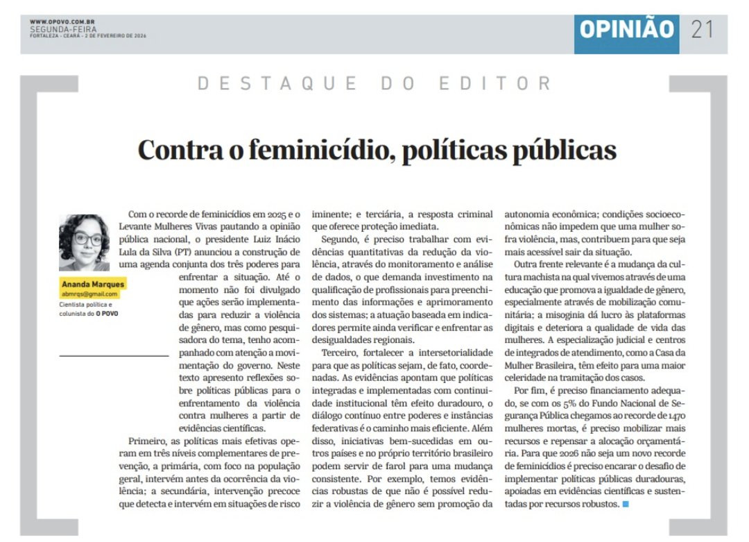Já passou da hora né? Pelo amor de Deus. Políticas públicas já!