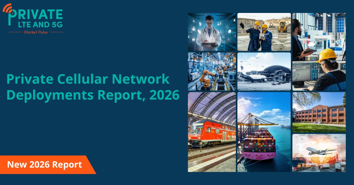 📊 The 2026 Private Cellular Network #Deployments Report is here.

Enterprises have moved from 'if' to 'how'. Learn about real-world deployments, proven use cases, and ecosystem insights shaping #privatenetworks in 2026.

👉privatelteand5g.com/reports/privat…

#2026Report #usecases
