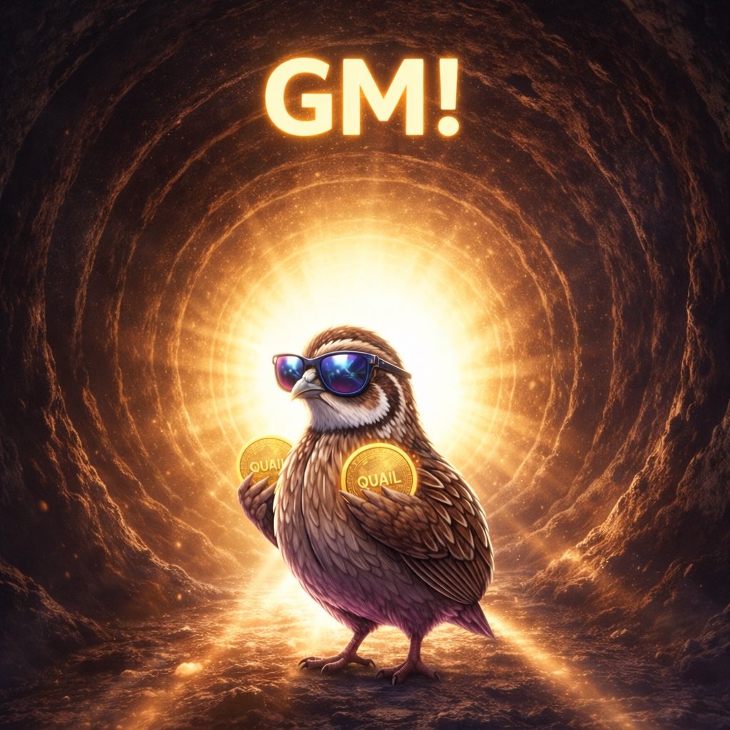 QuailCoinSol's tweet image. GM! ☀️🐥 
There is a light at the end of the tunnel! Hold on! ❗️

$Quail 
#SOL #Crypto #GRAMMY