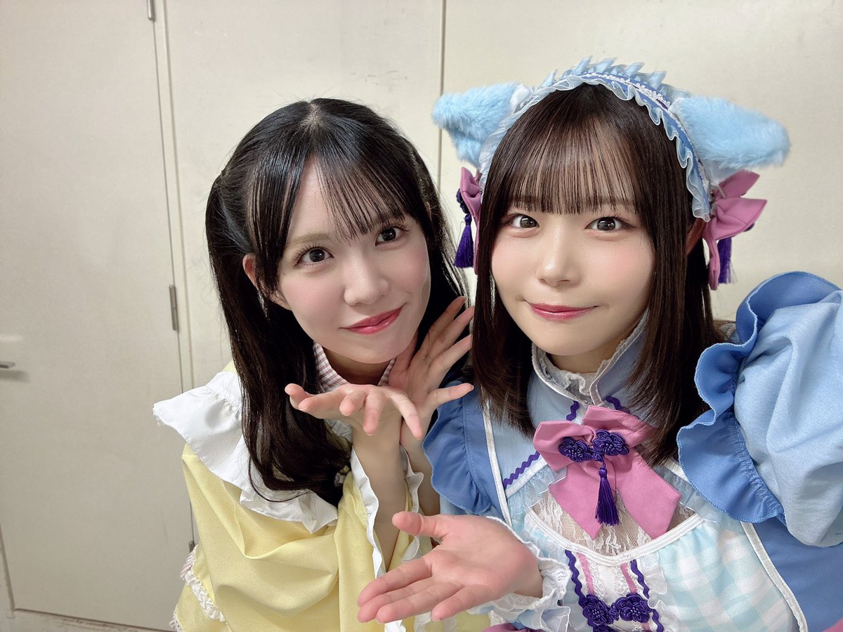 楽屋でお写真を撮っていただいたお2人📷✨

秋山さん🐼
沢山お世話になっている秋山さん！
今回もご一緒できて嬉しかったです！！
沢山の役を完璧に務めていらっしゃって、とっても素敵で尊敬でした…！！
これからもよろしくお願いいたします☺️

岡本さん🎀