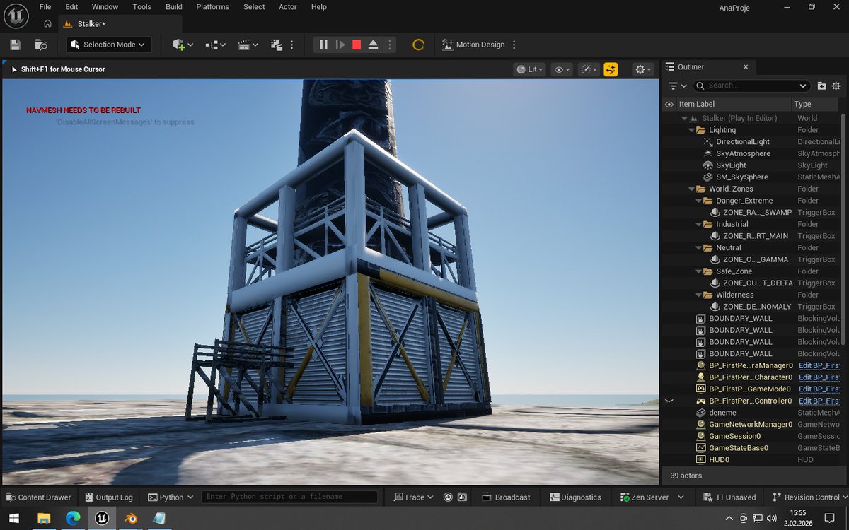 Blender+Python+Unreal kombinasyonu ile procedural olarak oluşturduğum yapı.
En zoru Asset toplamak oldu.
Ölmezsem to bee contuni