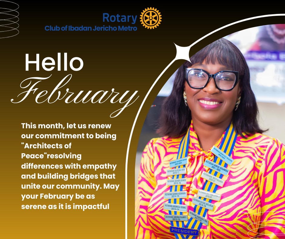 This month, we are renewing our commitment to being Architects of Peace. By resolving differences with empathy and building bridges within our community, we can create a more united world. Wishing everyone a month that is as serene as it is impactful. #RotaryInternational #Peace