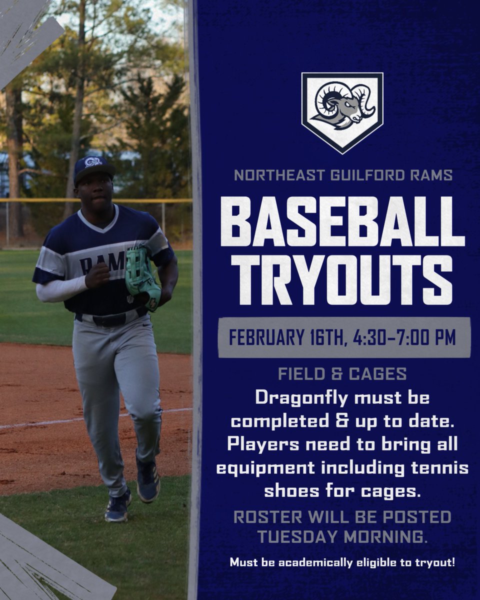 Northeast Guilford Rams Baseball (@negbaseball) on Twitter photo 